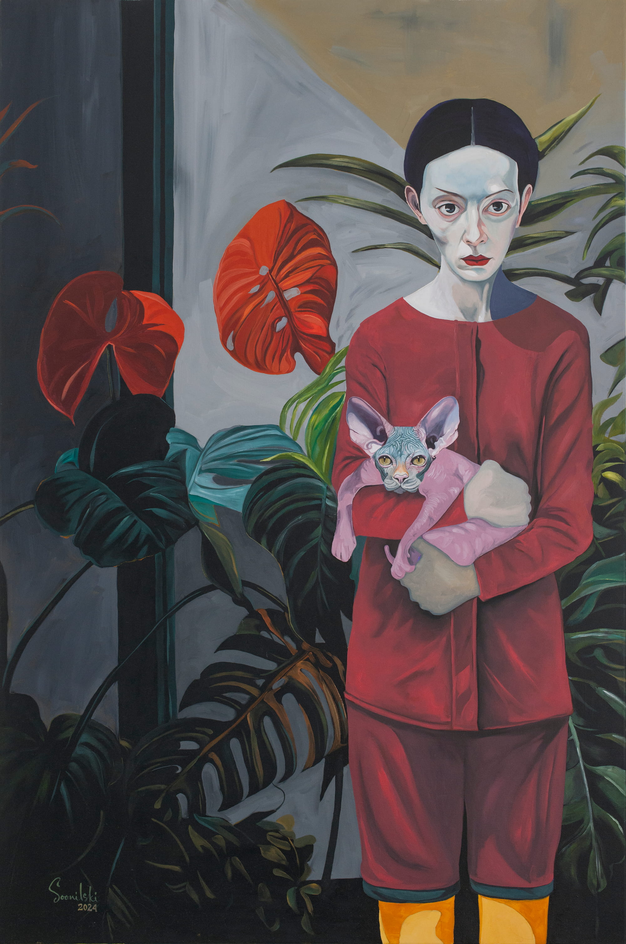 Lady with a Cat